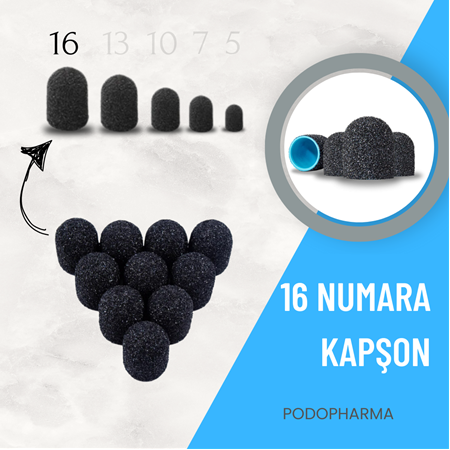 ZIMPARA KAPŞON SİYAH KAPLAMA 16 NM - 16 MM (10 LU PAKET)