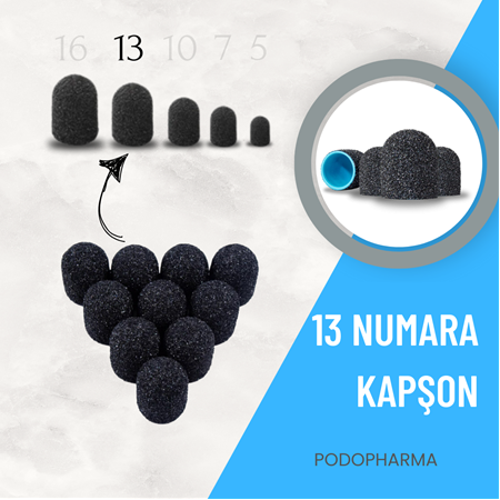 ZIMPARA KAPŞON SİYAH KAPLAMA 13 NM - 13 MM (10 LU PAKET)