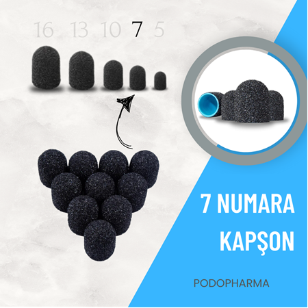 ZIMPARA KAPŞON SİYAH KAPLAMA 7 NM - 7 MM (10 LU PAKET)