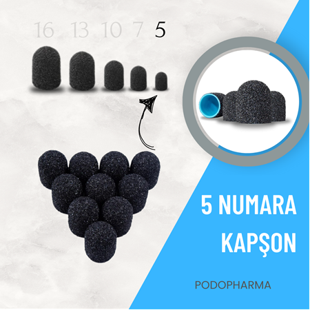 ZIMPARA KAPŞON SİYAH KAPLAMA 5 NM - 5 MM (10 LU PAKET)