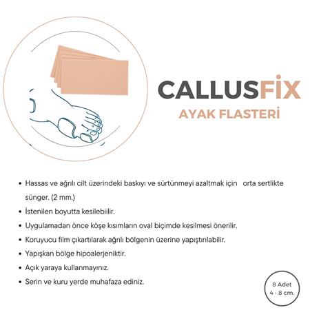 CALLUSFİX AYAK FLASTERİ - EVA SÜNGER