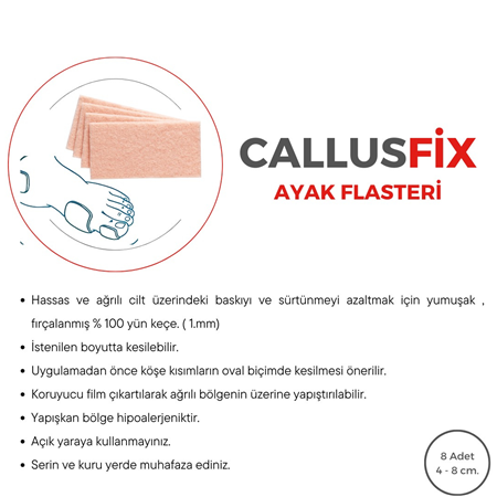 CALLUSFİX AYAK FLASTERİ - YÜN KEÇE