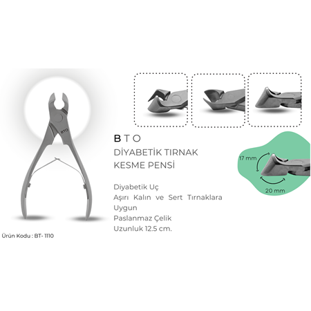 BTO DİYABETİK TIRNAK KESME PENSİ - BT 1110