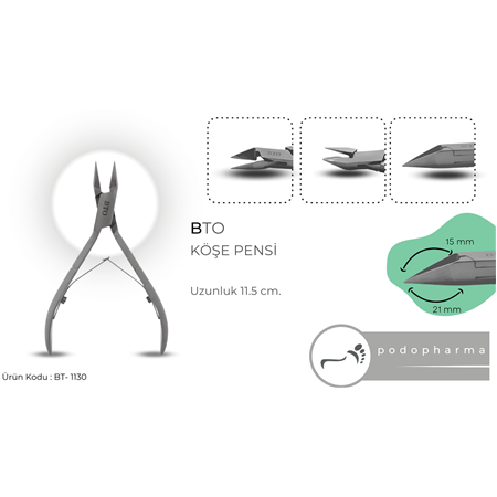 BTO PODOLOJİ KÖŞE PENSİ - BT 1130