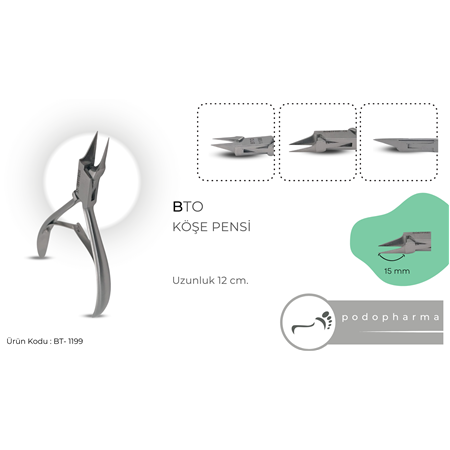 BTO PODOLOJİ BATIK ÇIKARMA PENSİ - BT 1199