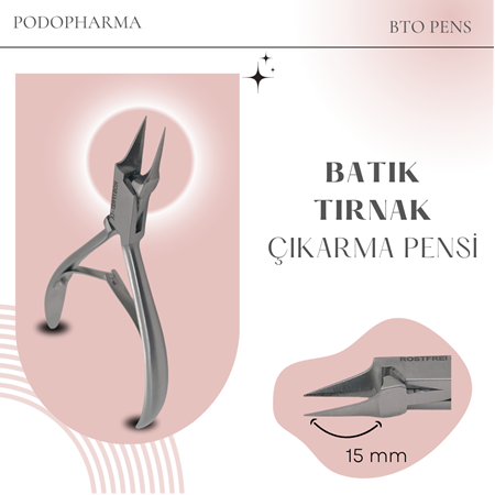 BTO PODOLOJİ BATIK ÇIKARMA PENSİ - BT 1199