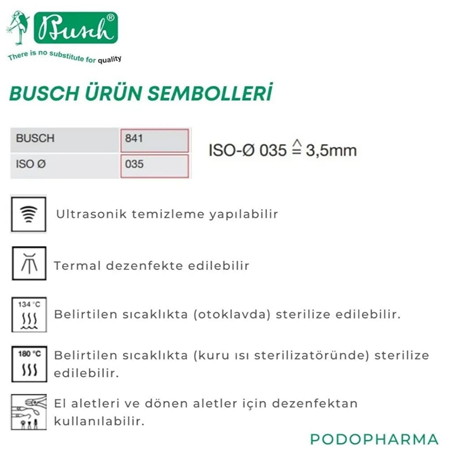 BUSCH TAŞ FREZE UÇ - 661 030